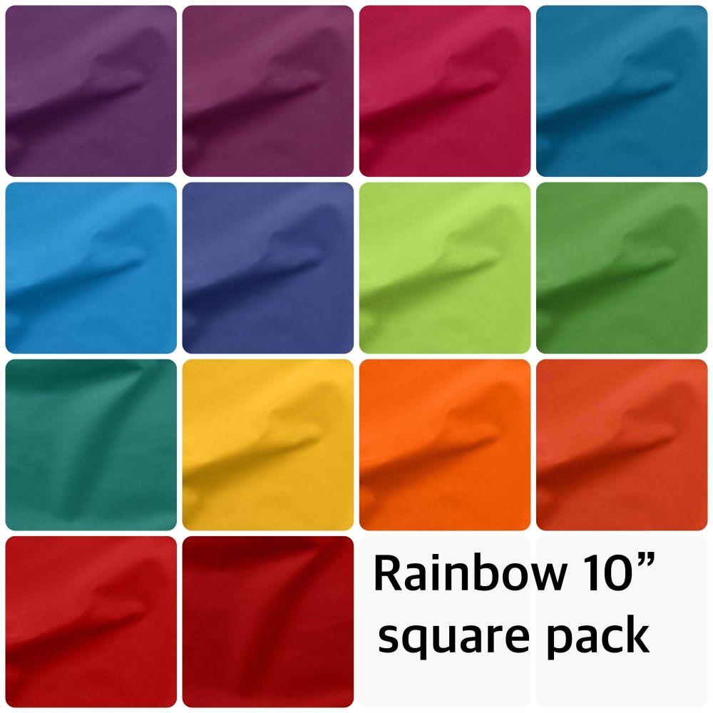 LAST ONE! Painter’s Palette Brights/Rainbow 10" Square Pack (28 pieces)