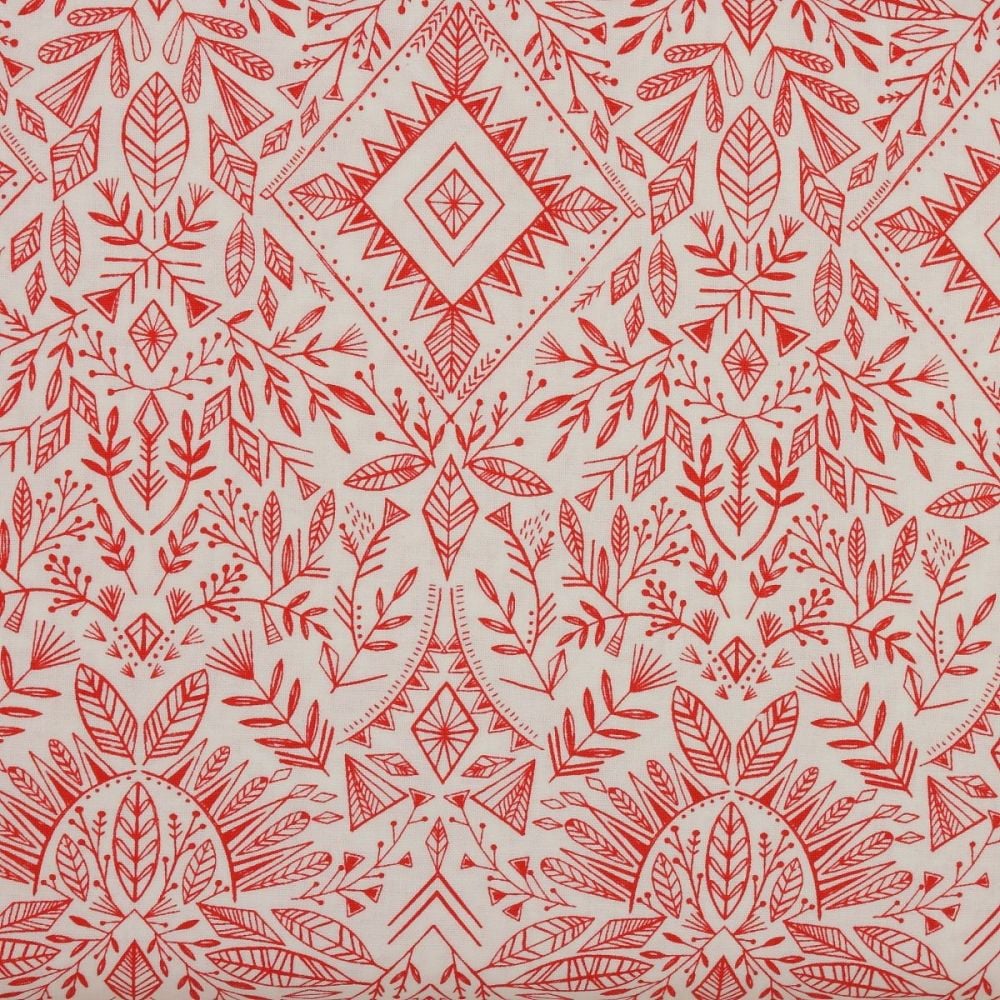 Dashwood Studio Red & White Christmas Fabric - Skogen (£12 per metre)