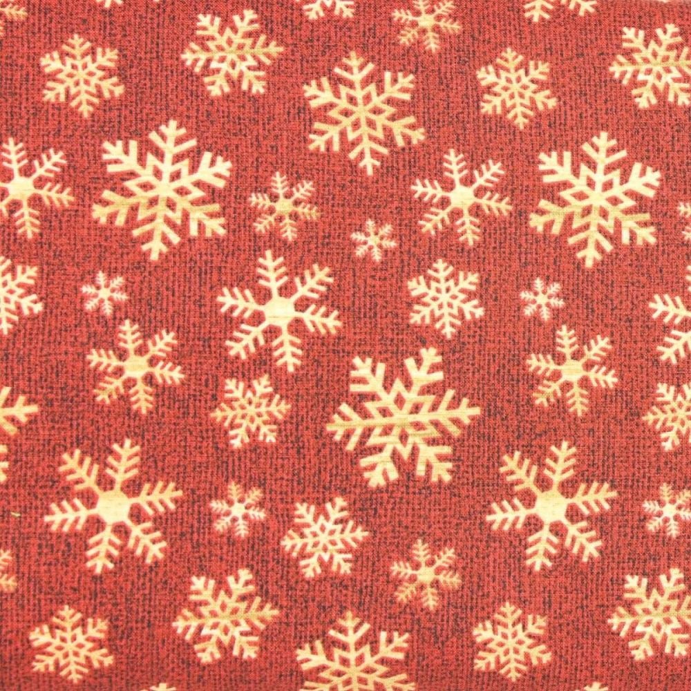 Jinglebell Christmas - Crossroads Snowflake Red (£13pm)