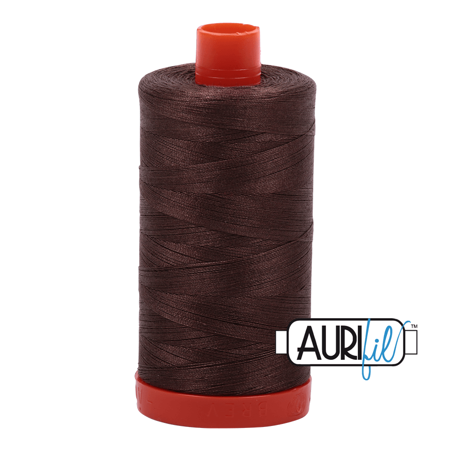 Aurifil 50 weight Cotton Thread - 1300 metre spool  - Colour 1140 Bark