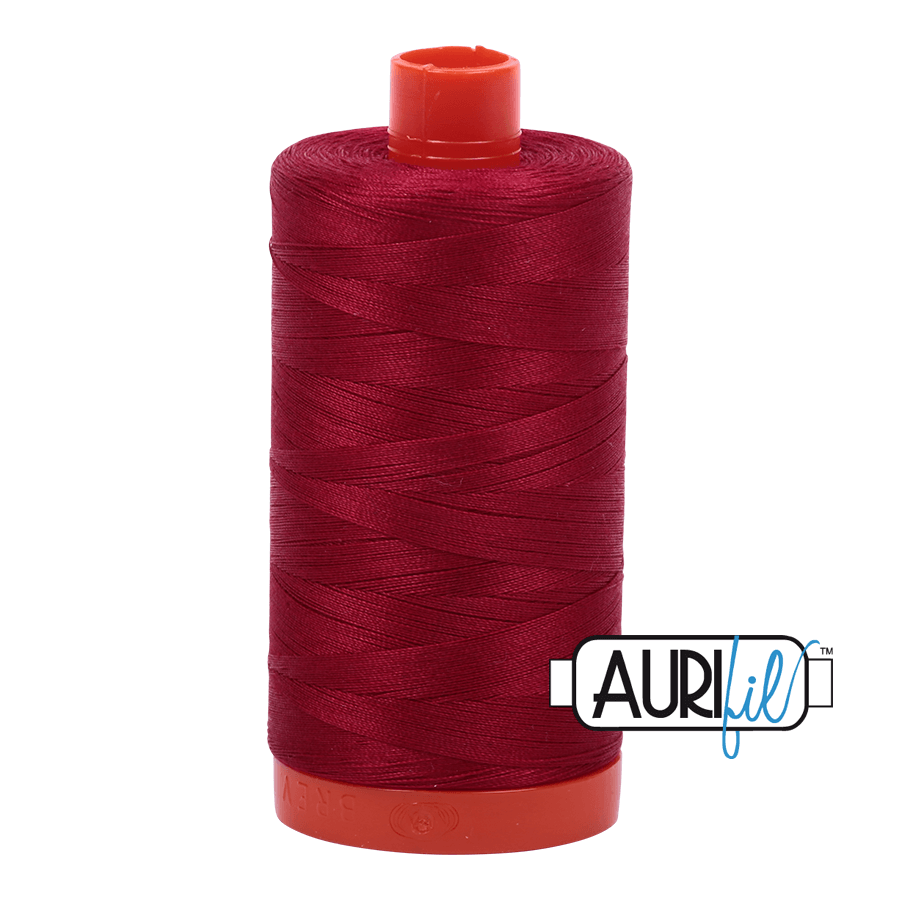 Aurifil 50 weight Cotton Thread - Colour 2260 Red Wine - 1300 metres