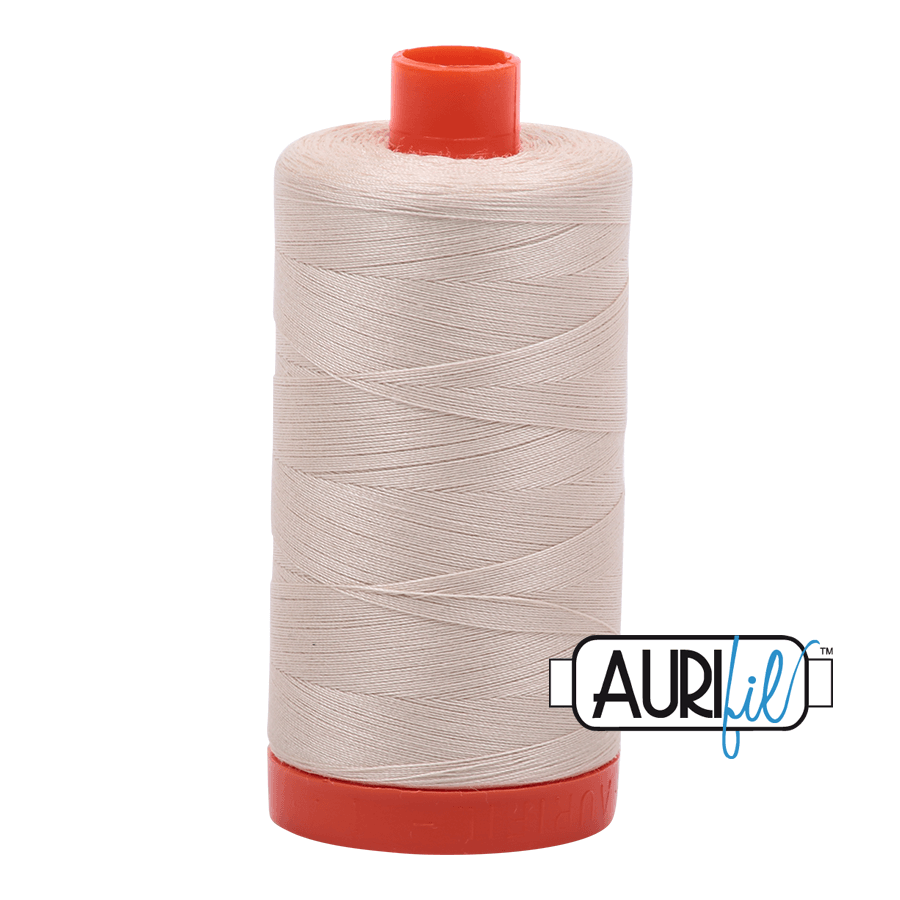 Aurifil 50 weight Cotton Thread - 1300 metre spool  - Colour 2310 Light Beige