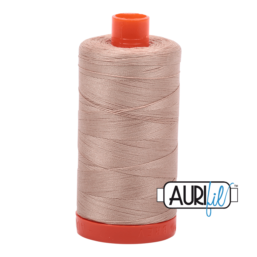 Aurifil 50 weight Cotton Thread - Colour 2314 Beige - 1300 metres
