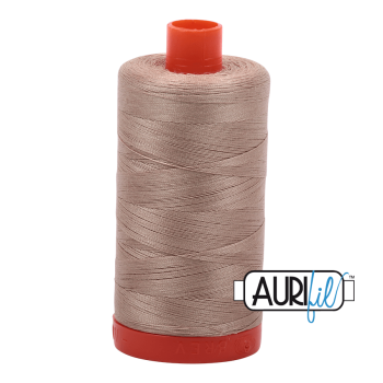 Aurifil 50 weight Cotton Thread - 1300 metre spool  - Colour 2326 Sand