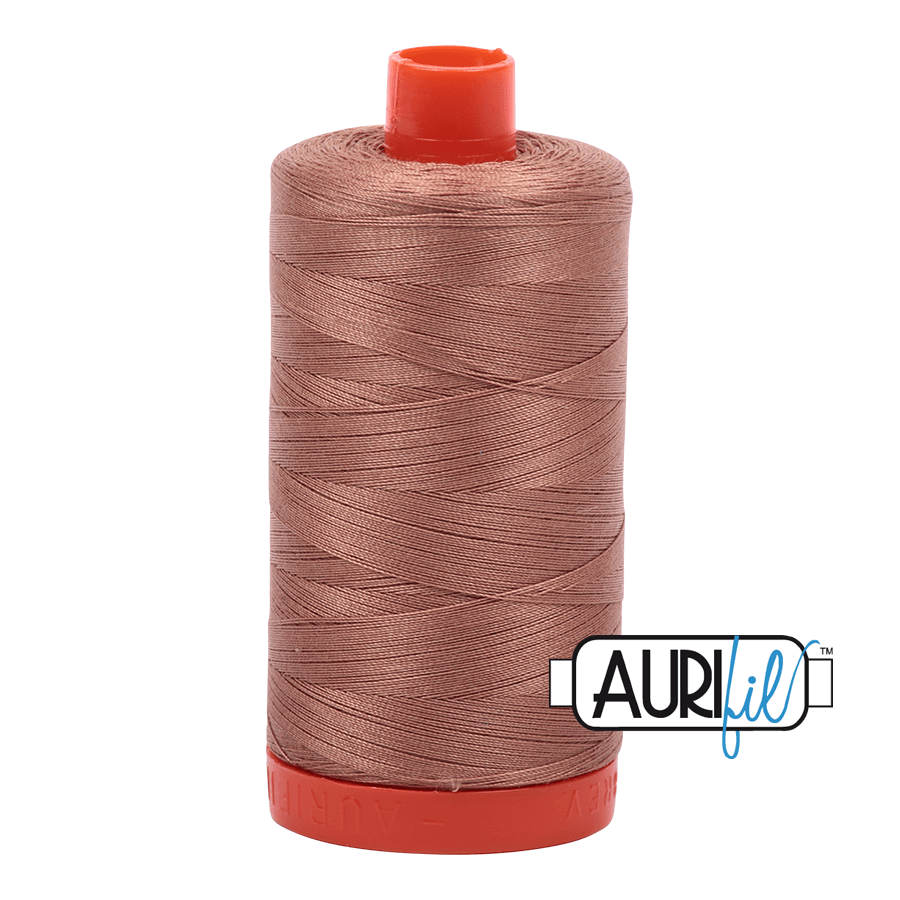 Aurifil 50 weight Cotton Thread - 1300 metre spool  - Colour 2340 Cafe au Lait