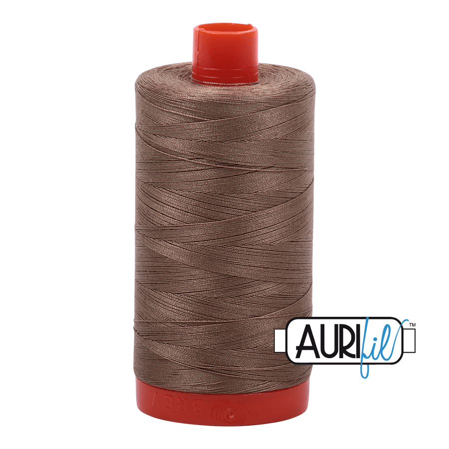 Aurifil 50 weight Cotton Thread - 1300 metre spool  - Colour 2370 Sandstone