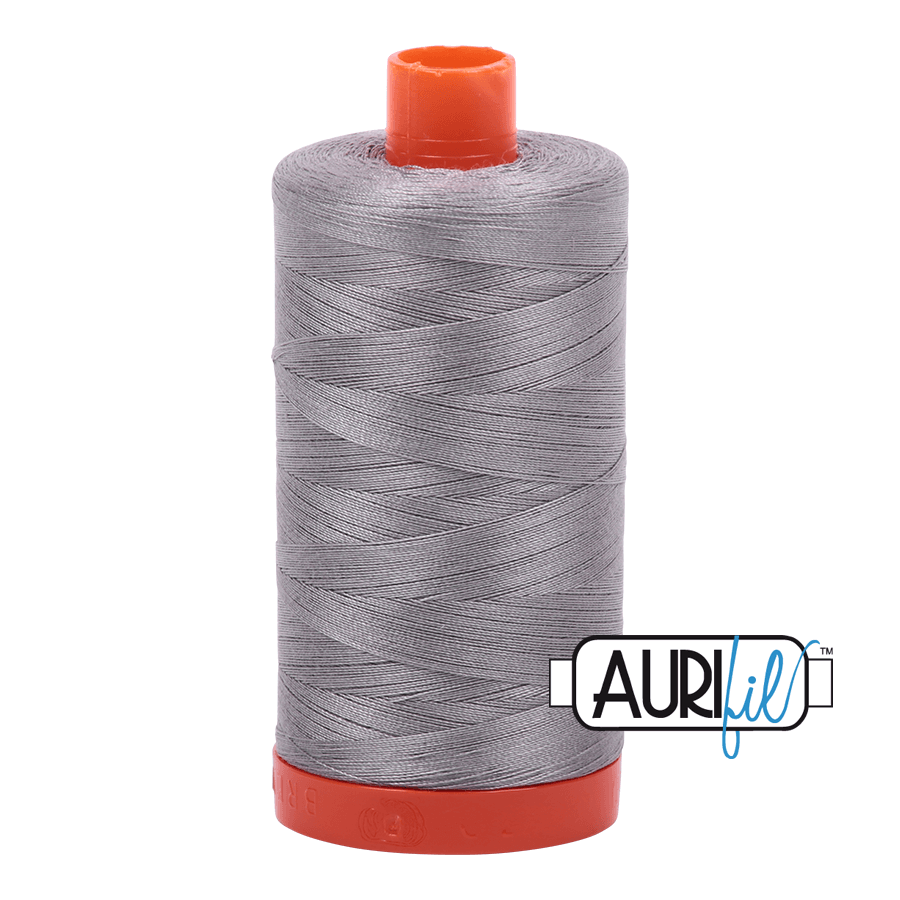 Aurifil 50 weight Cotton Thread - Colour 2620 Stainless Steel - 1300 metres