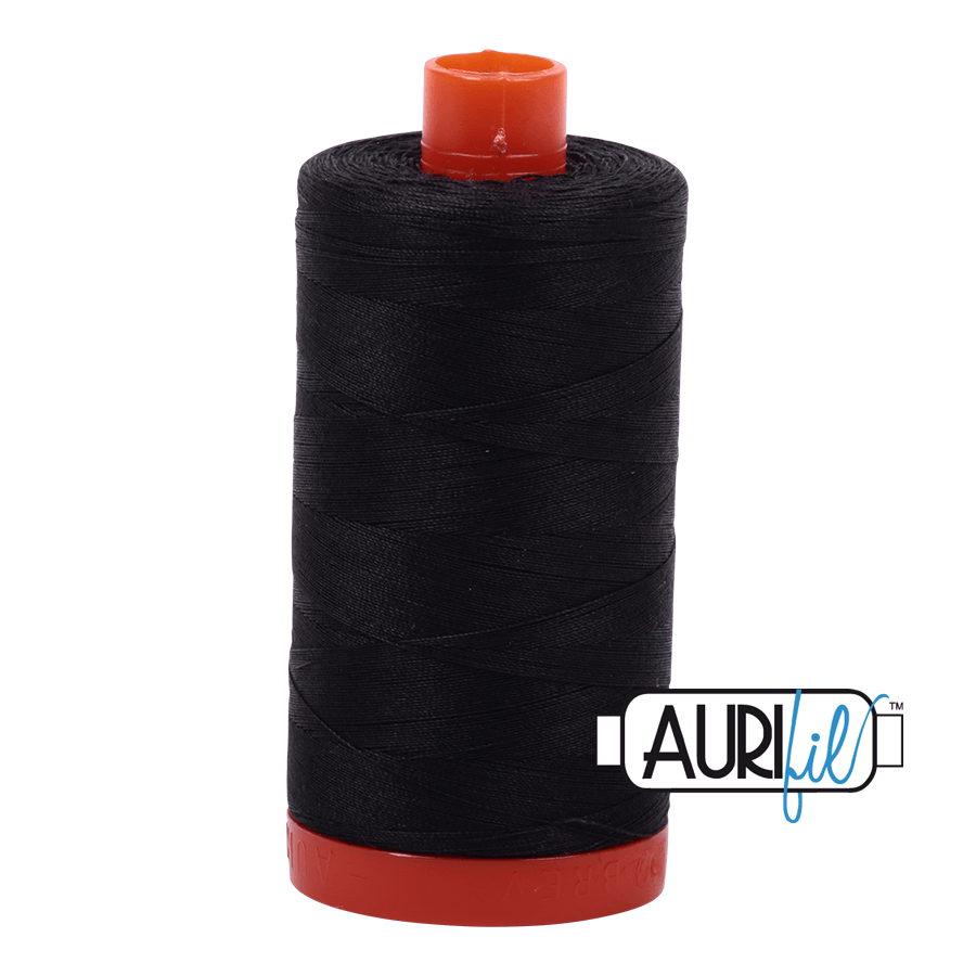 Aurifil 50 weight Cotton Thread - 1300 metre spool  - Colour 4241 Very Dark Grey