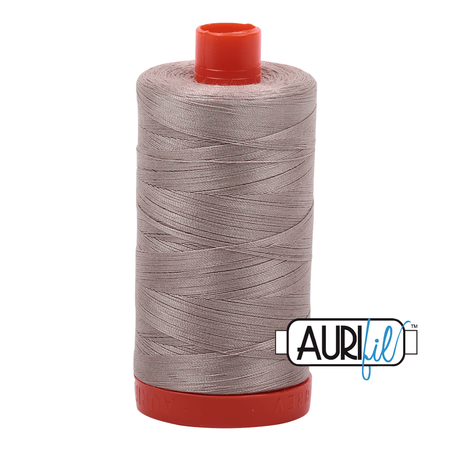 Aurifil 50 weight Cotton Thread - 1300 metre spool  - Colour 5011 Rope Beige