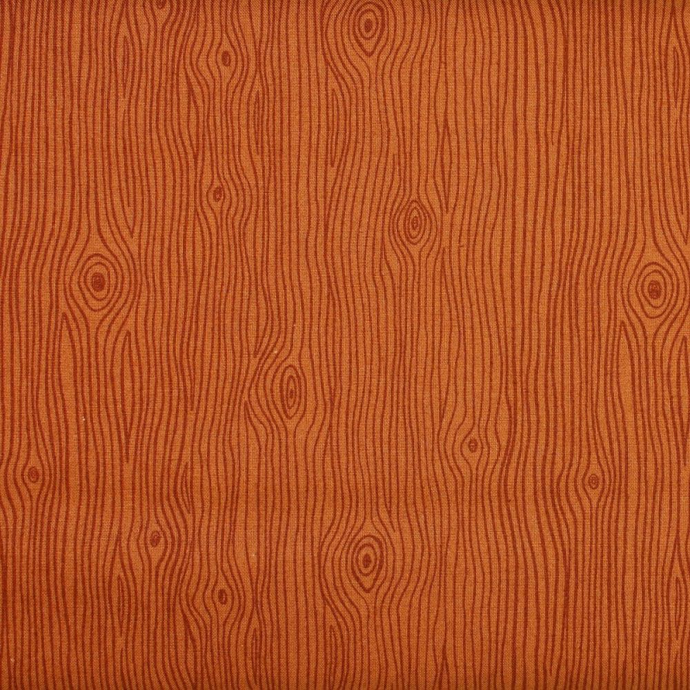 Lewis & Irene UK quilting cotton, wood grain effect on mid brown 