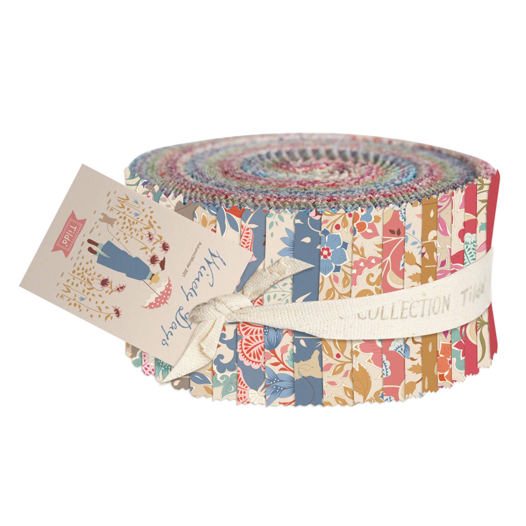 Tilda Quilting Fabric Windy Days Collection  - Jelly Roll