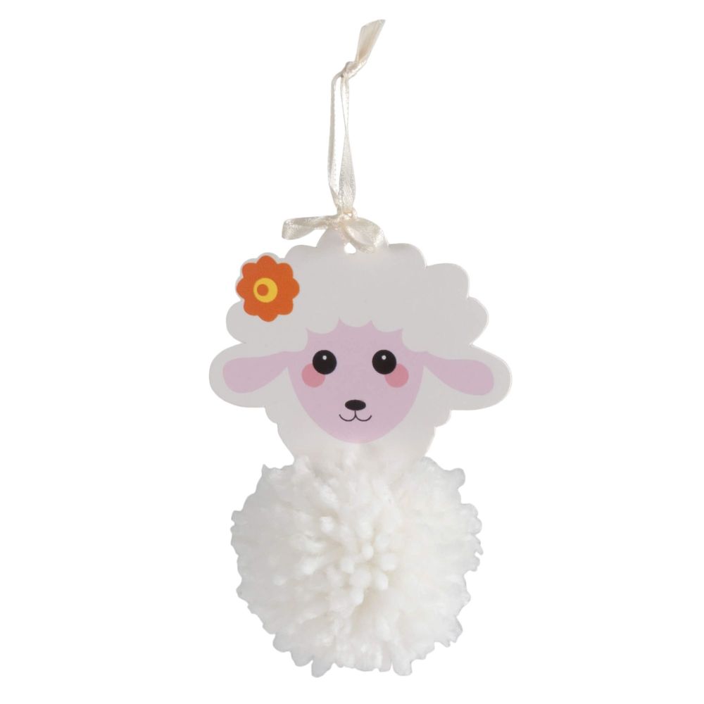 Pom Pom Decoration Kit - Sheep