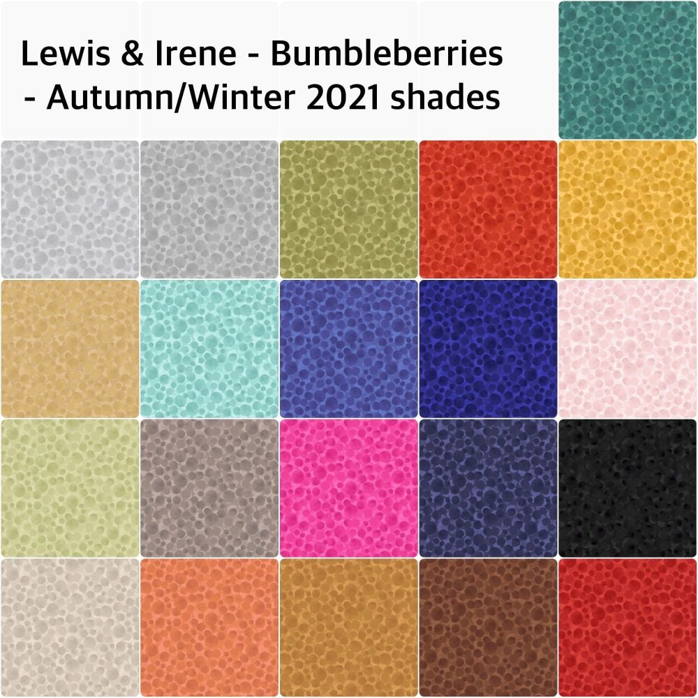 Lewis & Irene - Bumbleberries Autumn/Winter 2021 - Charming Squares / Charm Pack