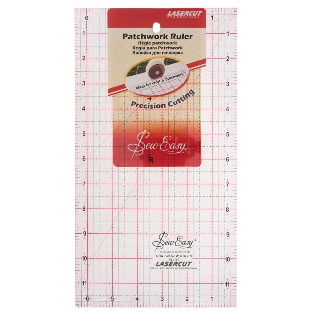 Sew Easy - Patchwork Ruler - 12" by 6.5"