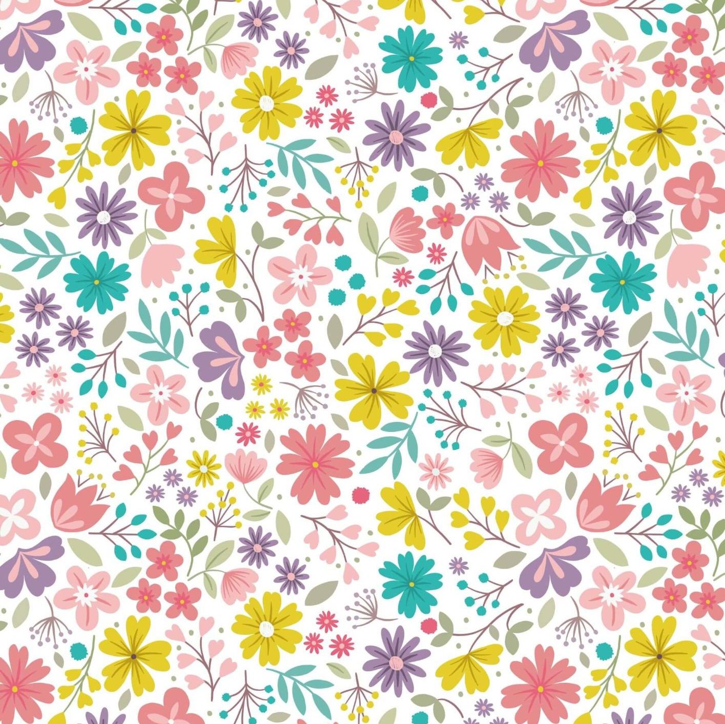 Lewis & Irene - Summer Floral Fabric
