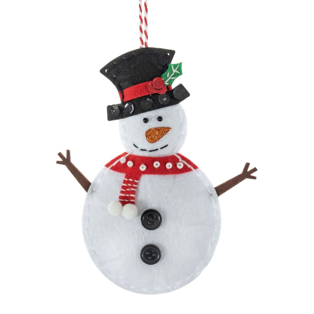 Trimits Snowman Christmas Felt Decoration Kit
