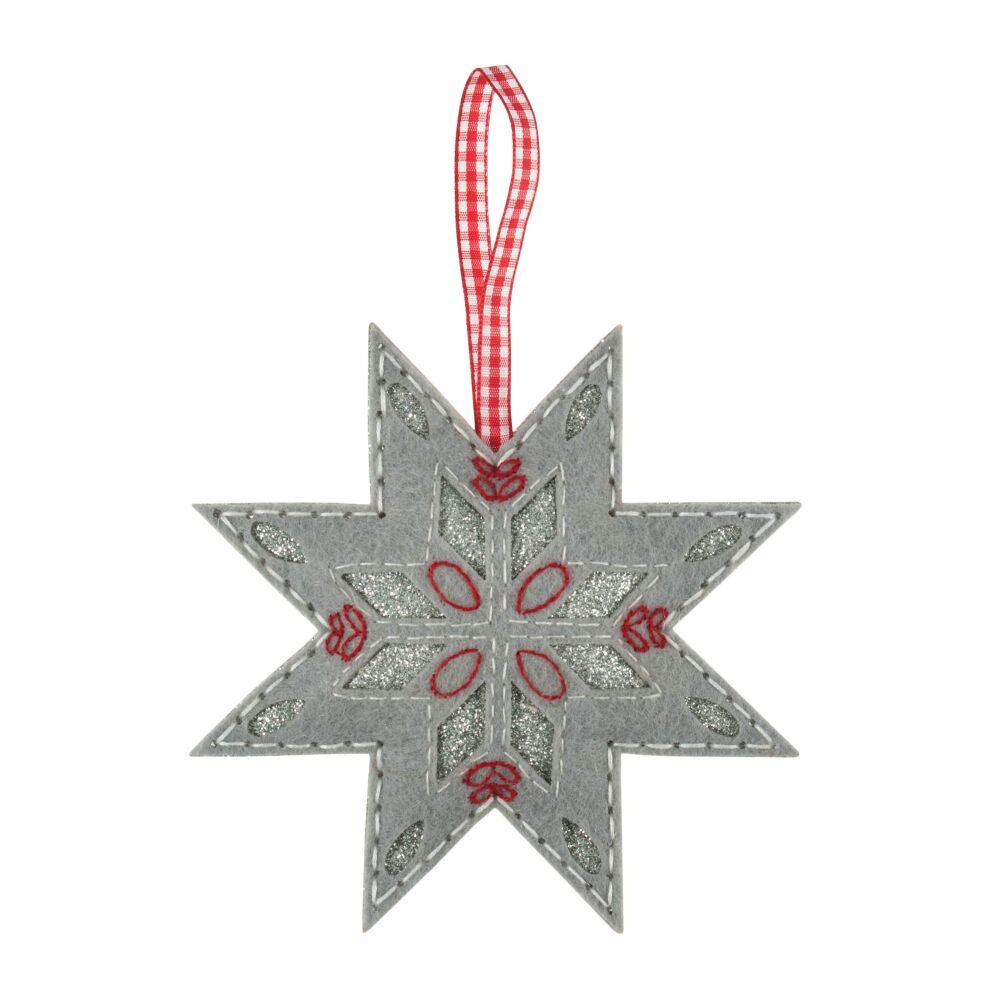 Trimits Nordic Snowflake Felt Decoration Kit