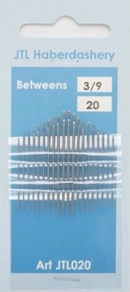 Hand Sewing Needles - Betweens 3/9