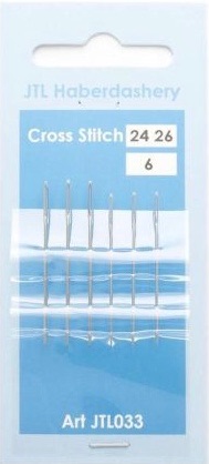 Hand Sewing Needles - Cross Stitch 24 & 26