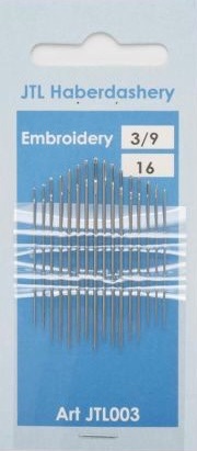 Hand Sewing Needles - Embroidery 3/9