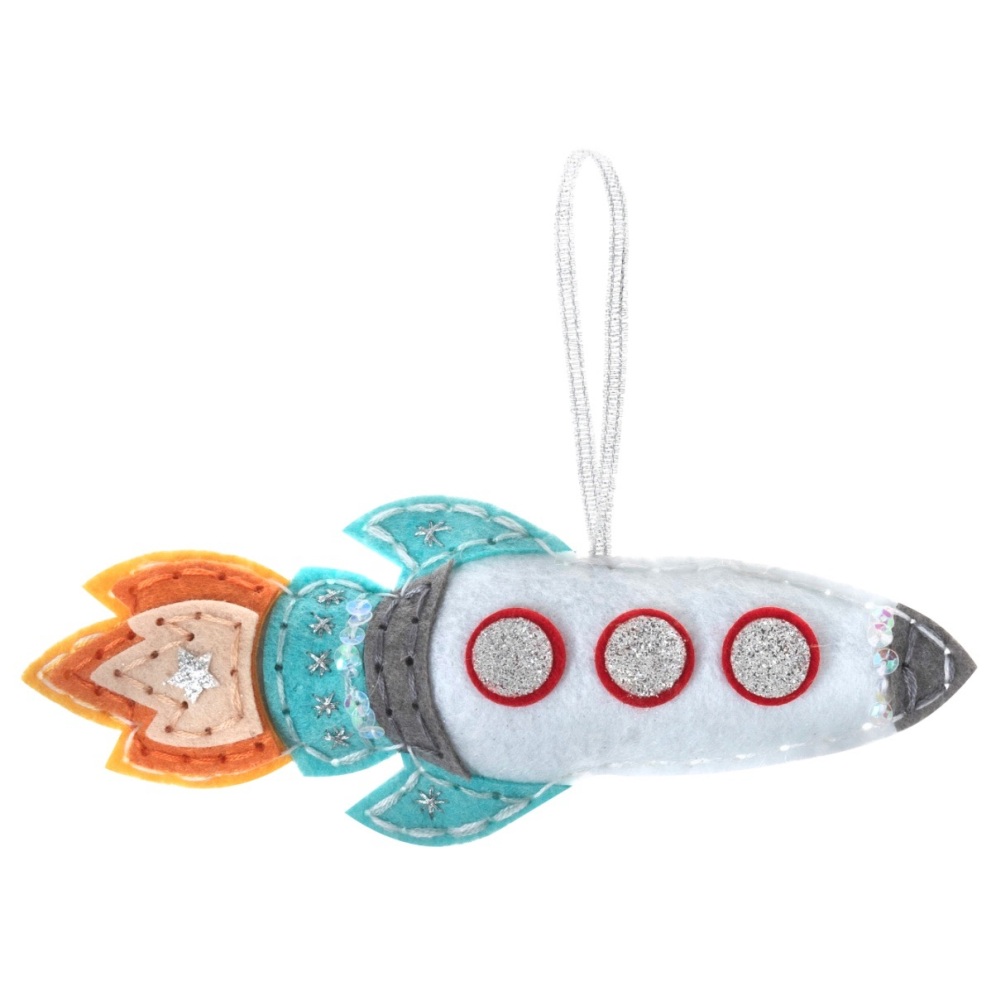 Trimits | Space Rocket Felt Decoration Kit | Make Your Own