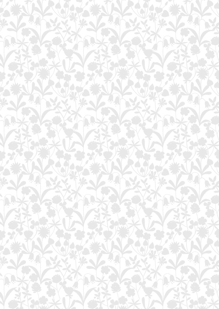 Lewis and Irene | Tiny Tonals SS25 | Wildflowers | White on White (£12 metre)