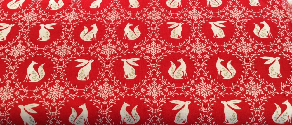 Dashwood Studio | Starlit Hollow | Red | Metallic | Fox & Hare  (£12 metre)