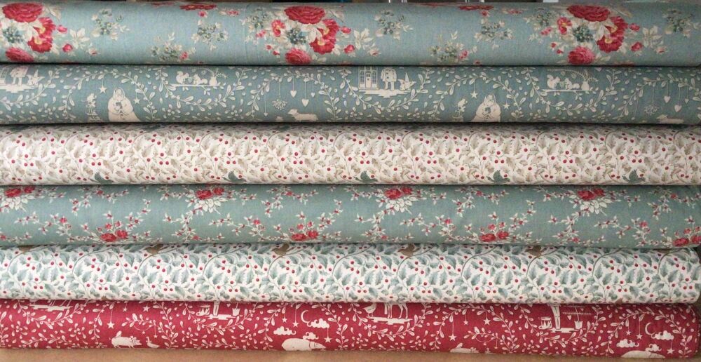 Tilda | Merry Little Christmas | 6-Fat Quarters Bundle (&pound;15 metre)