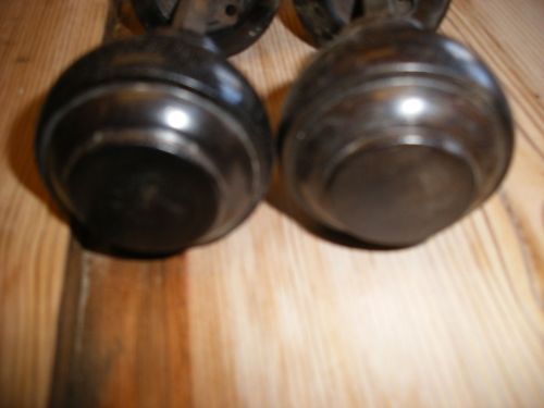 Reclaimed ebony or ebonised door handles.