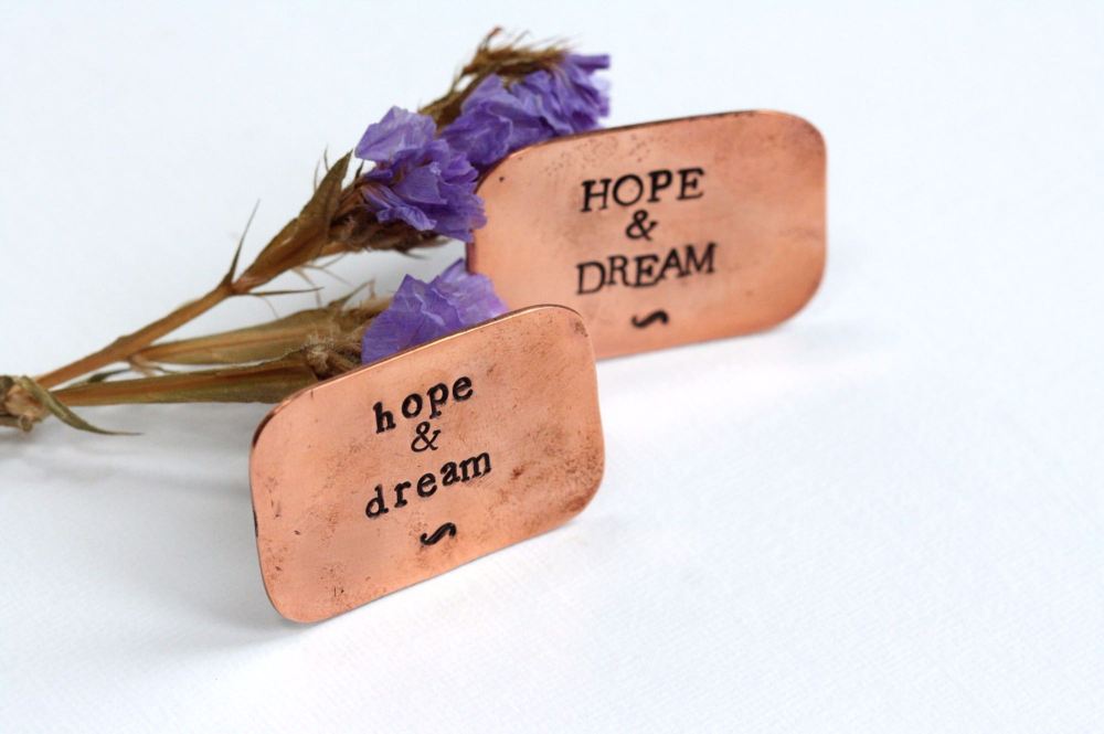 A Little Bag of Hopes & Dreams Copper Token Gift