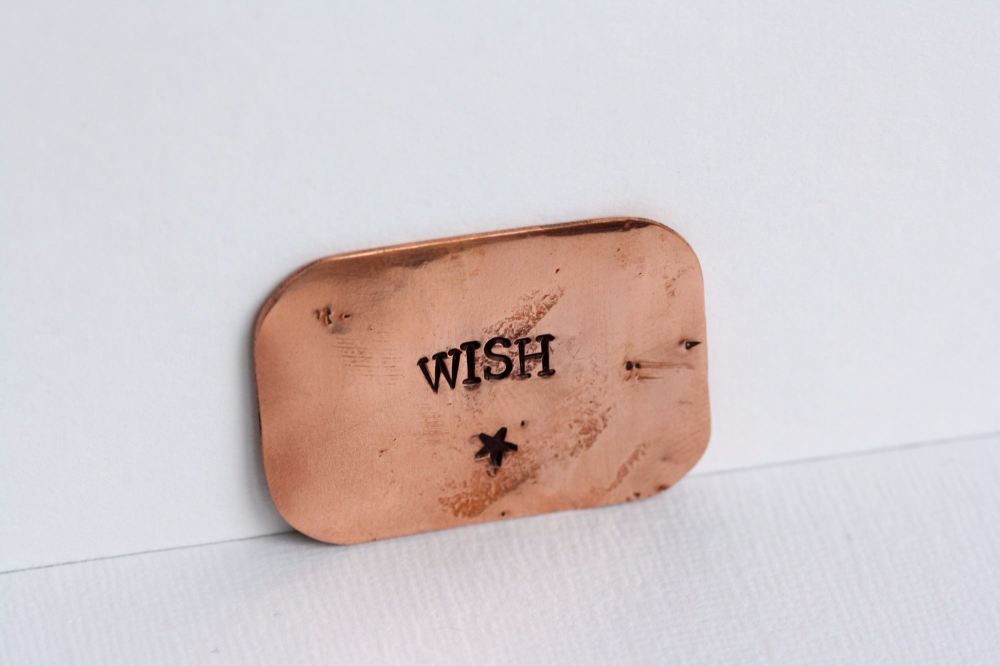 A Little Bag of Wishes Copper Gift Token