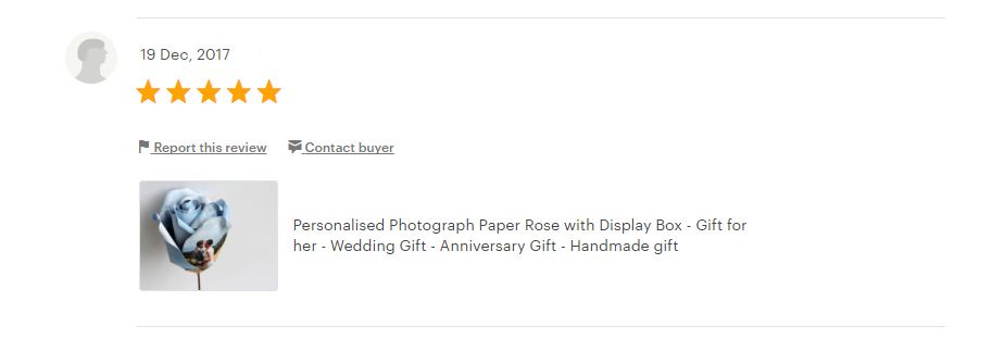 5 star review photo rose