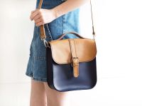 Genuine Hand Stitched Convertible Leather Messenger Bag & Backpack - Cara Limited Edition