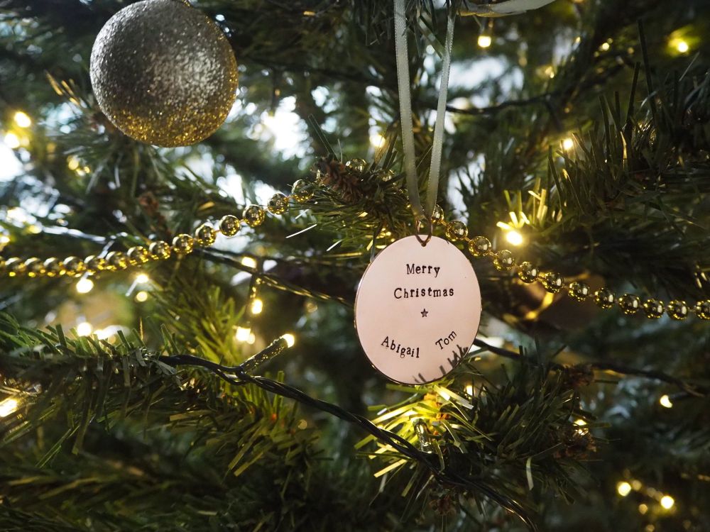 Copper Bauble - Personalised Names
