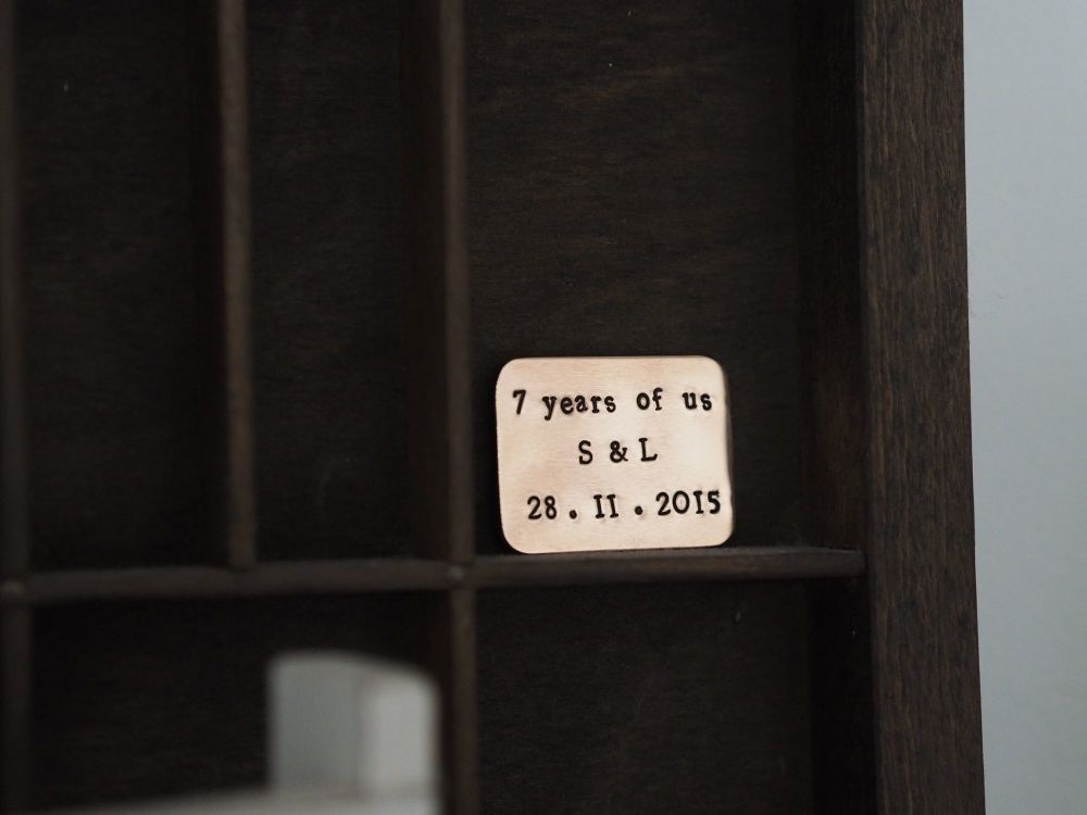 Copper Token Gift - Small Personalised Message