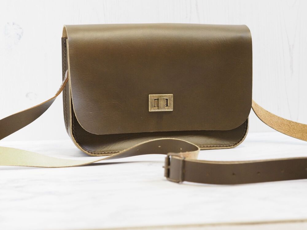 Choose your own Leather - Olive Green - Bag of the Month
