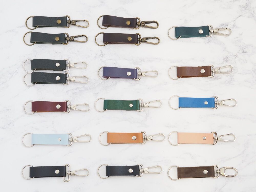 Chunky Leather Clip Key Rings - SUPER SECONDS