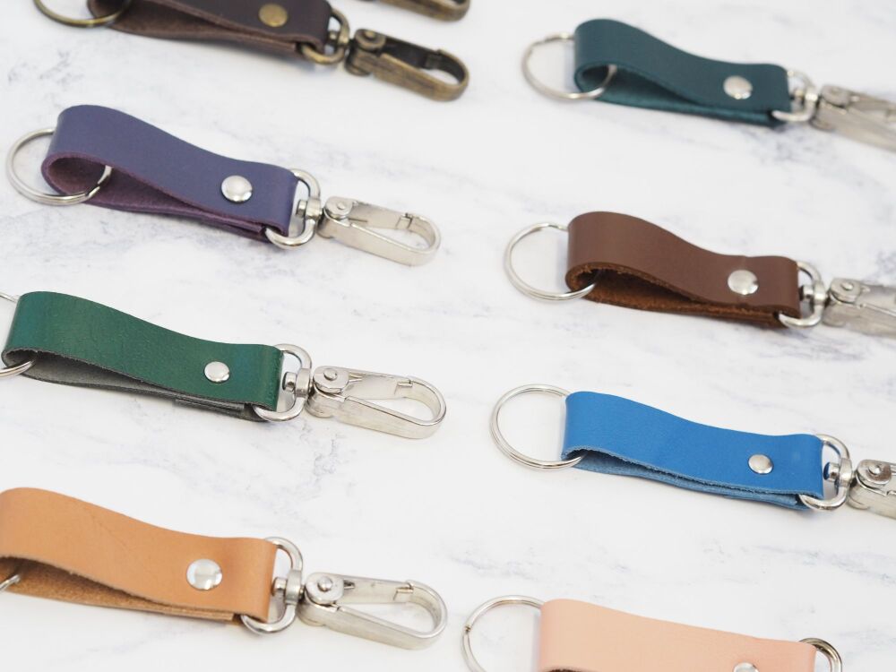 Chunky Leather Clip Key Rings - SUPER SECONDS