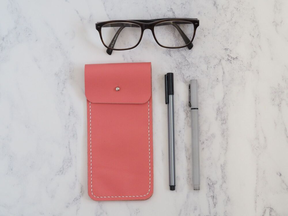 Leather Glasses/Pen Sleeves - SUPER SECONDS