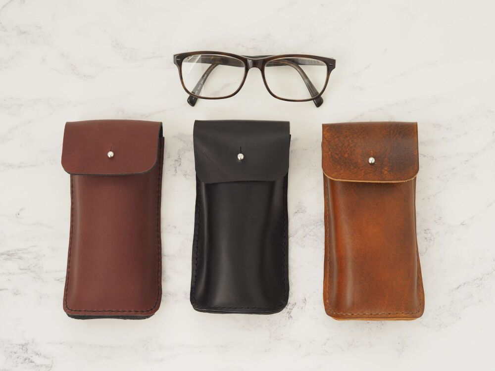 Genuine Leather 3D Glasses Sleeve - Multiple Colours