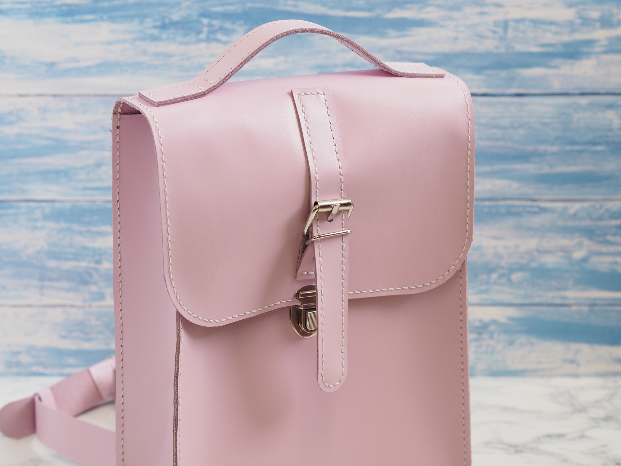 Green Leather Tote Bag