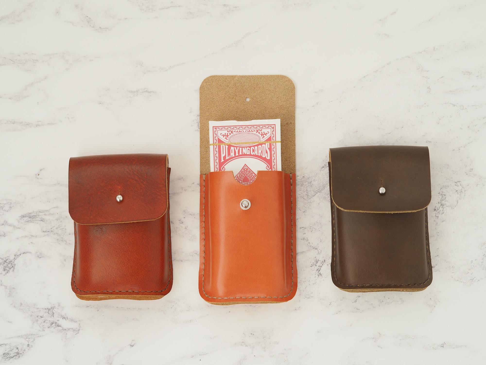 Tan Brown Leather Saddle Bag