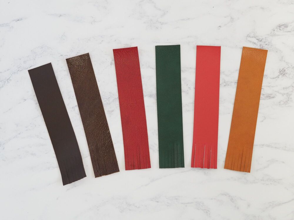Handmade Leather Bookmarks - Multiple Colours - SUPER SECONDS
