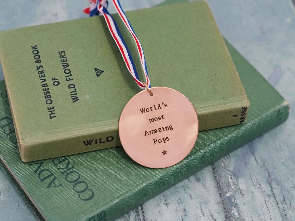 Copper Hanging Medal Decoration - World's Most Amazing Pops - Super Seconds