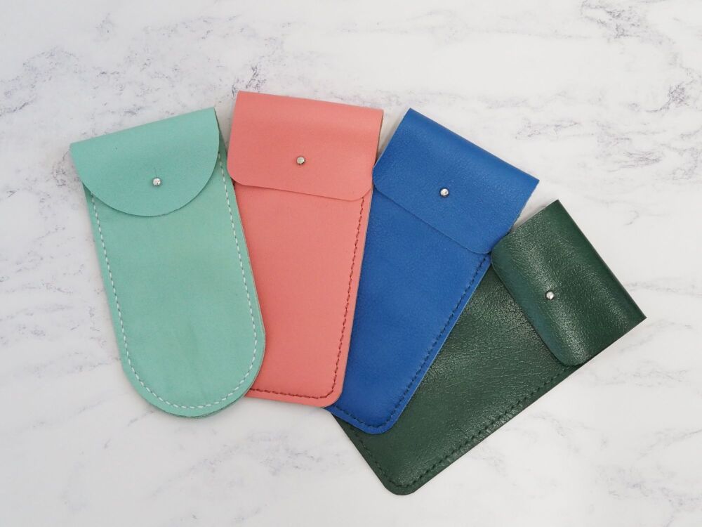 Leather Glasses/Pen Sleeves - SUPER SECONDS