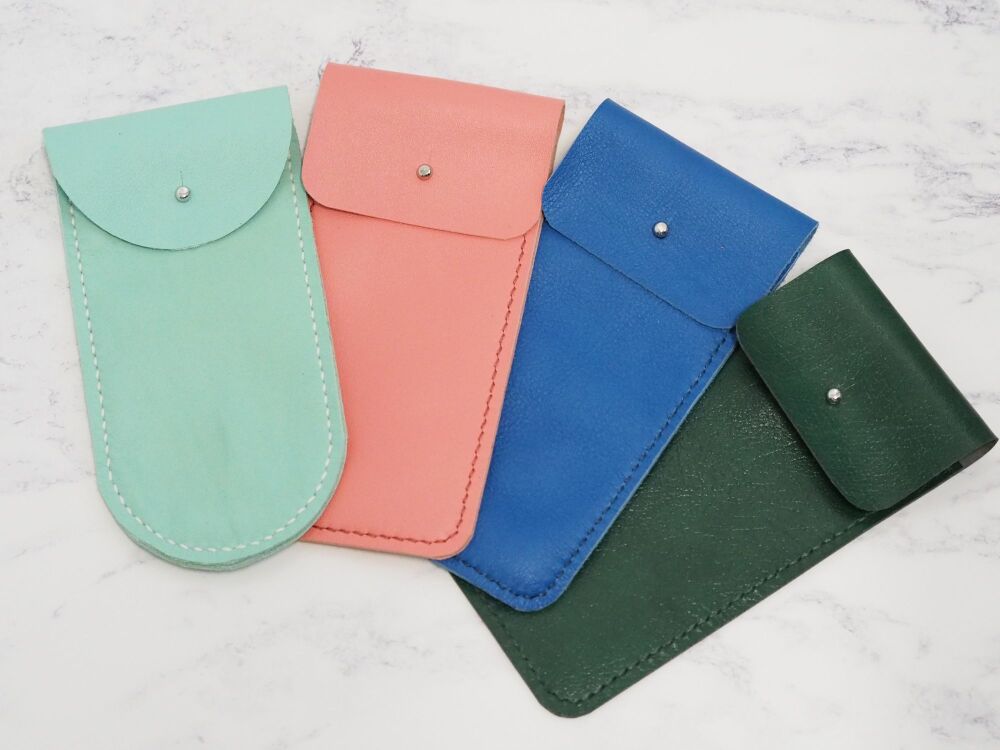 Leather Glasses/Pen Sleeves - SUPER SECONDS