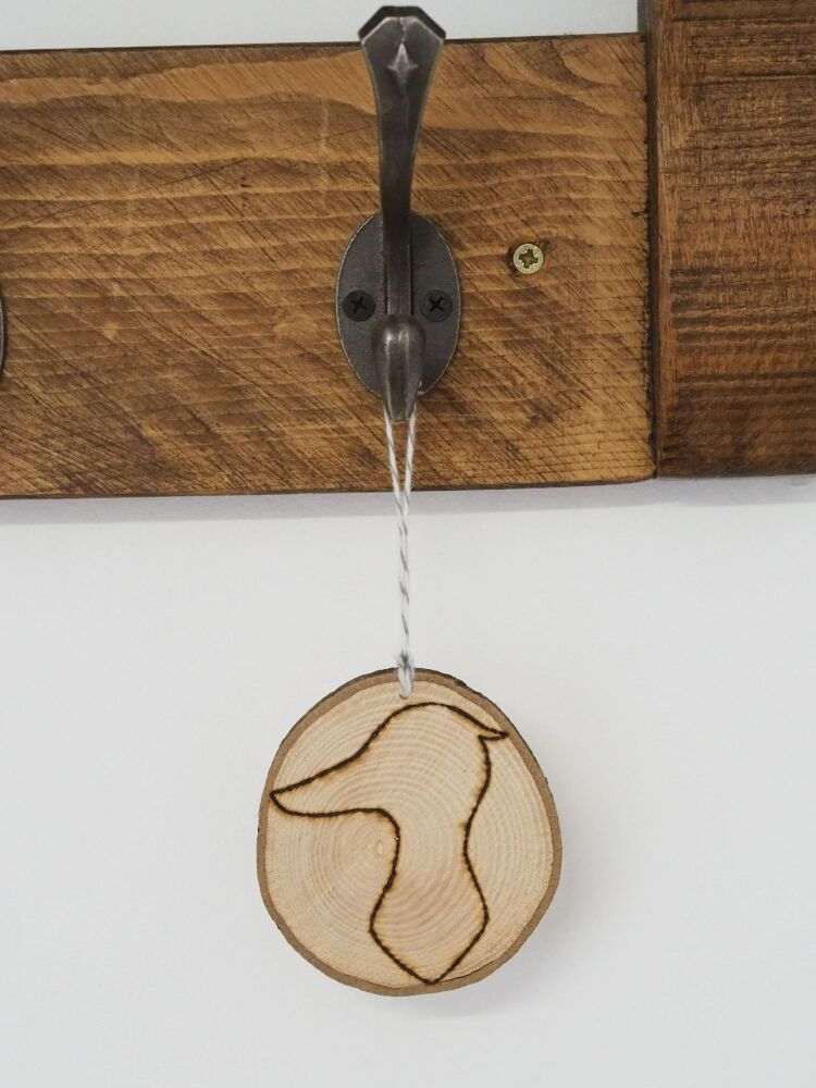 Wood Slices Silhouette Style Hanging Decor