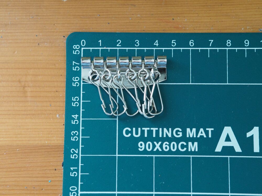 Key hook case inner fitting 6 clips - packs of 10