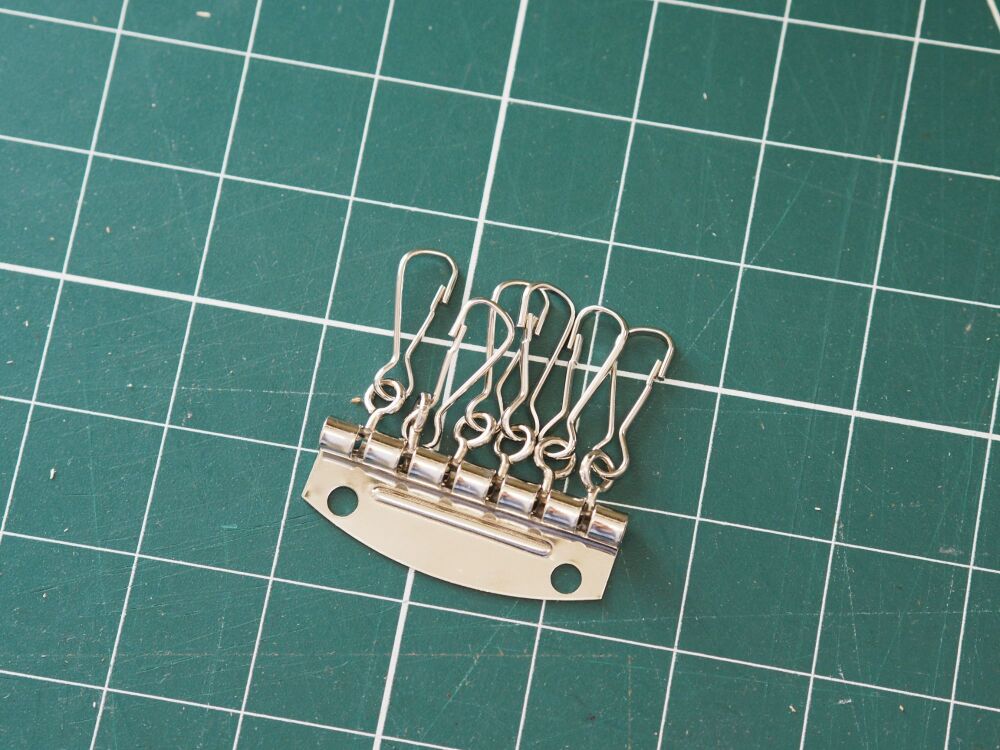 Key hook case inner fitting 6 clips - packs of 10