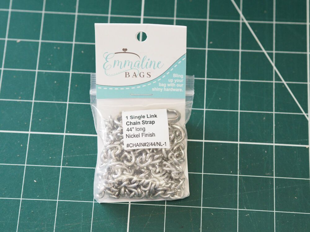 Emmaline Bags Purse Chain Single Link Silver Colour 44 inch